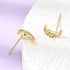 Moon Brass Micro Pave Cubic Zirconia Stud Earrings for Women CU-CBAE7DF-38G-3