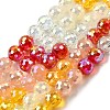 Electroplate Glass Beads Strands EGLA-D300-06-8mm-09-4