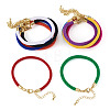 10Pcs 10 Colors Round Nylon Milan Cord Bracelet Making BJEW-TA0001-25-2