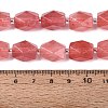 Cherry Quartz Glass Beads Strands G-Q608-11J-5