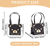 8Pcs 2 Colors Bear Bouquet Packaging Handbag Holder ABAG-BC0001-43-2