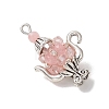 Glass Seed Beaded Pendants PALLOY-MZ01273-02-2