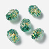 Handmade Foil Lampwork Beads Strands FOIL-Z001-06A-2