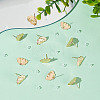 GOMAKERER 12Pcs Cloud Shape Brass Stud Earring Findings KK-GO0001-65-4