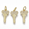 Brass Micro Pave Cubic Zirconia Pendants ZIRC-S067-027-NF-2