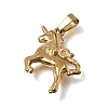 304 Stainless Steel Pendants STAS-G400-01G-05-2