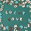 104Pcs Letter A~Z Alloy Enamel Pendant Charms JX170A-4