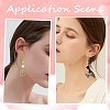 60Pcs 2 Colors 304 Stainless Steel Leverback Earring Findings STAS-SP0001-20-5