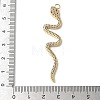 Rack Plating Brass with Cubic Zirconia Pendants KK-S504-01G-3