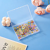 60Pcs 10 Style Transparent Spray Painted Glass Beads LAMP-CW0001-04-19