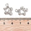 Rack Plating Alloy Rhinestone Pendants PALLOY-F311-21P-01-3