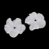 Frosted Opaque Acrylic Bead Cap OACR-K001-43-2