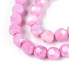 Anti-Tarnish Electroplate Glass Beads Strands EGLA-T021-6mm-15-03-3