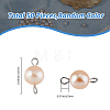 Natural Cultured Freshwater Pearl Connector Charms PALLOY-FH00007-2