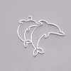 Alloy Open Back Bezel Pendants PALLOY-WH0077-21S-1