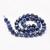 Natural Dumortierite Quartz Beads Strands G-F523-17-6mm-2