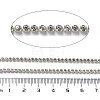 Iron Rhinestone Glass Cup Chain CH-U001-01X-3