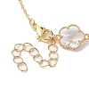 Glass Flower Links Bracelets & Necklaces Kits SJEW-JS01293-7