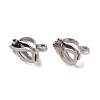 Tarnish Resistant 304 Stainless Steel Clip-on Earring Findings X-STAS-E192-05P-1