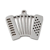 Non-Tarnish 5Pcs 201 Stainless Steel Pendants STAS-B064-12P-1