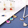 24Pcs 12 Colors Glass Rhinestone Pendants FIND-TA0001-90-28