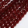 Glass Beads Strands EGLA-E010-8x12mm-06-2