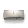 Tarnish Resistant 316 Surgical Stainless Steel Magnetic Clasps with Glue-in Ends STAS-F269-01MP-2