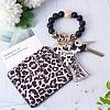 Leather Wristlet Keychain Bracelet Wallet for Women JX632D-6