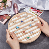 8-Slot Flat Round Bamboo Finger Ring Display Plates RDIS-WH0009-016A-3