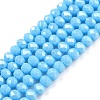 Electroplate Glass Beads Strands EGLA-A044-P4mm-A08-1