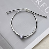 Sports Theme Waxed Cord Braided Bracelets FS-WG8B70B-05-1