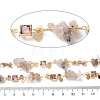 Handmade Brass Glass Square Link Chains CHC-F019-10G-03-2