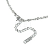 304 Stainless Steel Singapore Chain Necklace for Men Women NJEW-YW0001-11-2