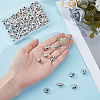 100Pcs Tibetan Style Alloy European Beads TIBEB-ME0001-13-3