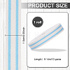 Cotton Stripe Pattern Ribbon OCOR-WH0078-550C-2