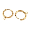 304 Stainless Steel Hoop Earring Findings X-STAS-B095-01G-2