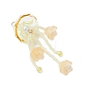 Glass Seed Beaded Jellyfish Big Pendants PALLOY-MZ01166-01-3