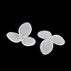 3-Petal Frosted Acrylic Bead Caps SACR-F016-01B-2