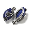 Dyed Natural Lapis Lazuli Horse Eye Pendants G-F766-01AS-05-2