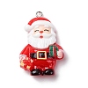 Christmas Opaque Resin Pendants RESI-A049-05L-1