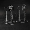 Transparent Acrylic Earring Measurement Display Stand EDIS-NH0001-01-1