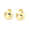 Flower/Round Rack Plating Brass Stud Earring EJEW-C078-03A-G-1