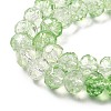 Transparent Crackle Glass Beads Strands CCG-L050-01A-03-2