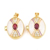 Brass Locket Pendants KK-D232-12G-03-2