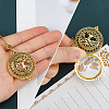 1Pc Magnifying Glass Magnetic Locket Pendant Necklaces for Women TOOL-FH0001-86-3