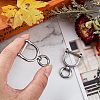 2Pcs 304 Stainless Steel Keychain Clasps FIND-FH0005-19A-4