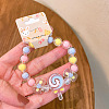 Adorable Pastel Acrylic Beaded Stretch Bracelets for Girl FS-WGCE8BF-06-1