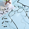 SUNNYCLUE 120Pcs 4 Colors Silicone Eyeglasses Chains Loop Ends AJEW-SC0002-54-4