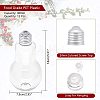 Creative Plastic Light Bulb Shaped Bottle AJEW-NB0001-72-2