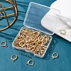 50 Pairs Brass Huggie Hoop Earring Findings KK-CN0001-87-7